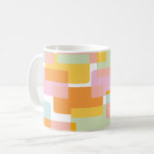 Mug Formes géométriques simples dans les Pastels Jaune (Devant gauche)