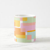 Mug Formes géométriques simples dans les Pastels Jaune (Centre)