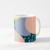 Mug Formes géométriques : style coloré Memphis (Devant droit)