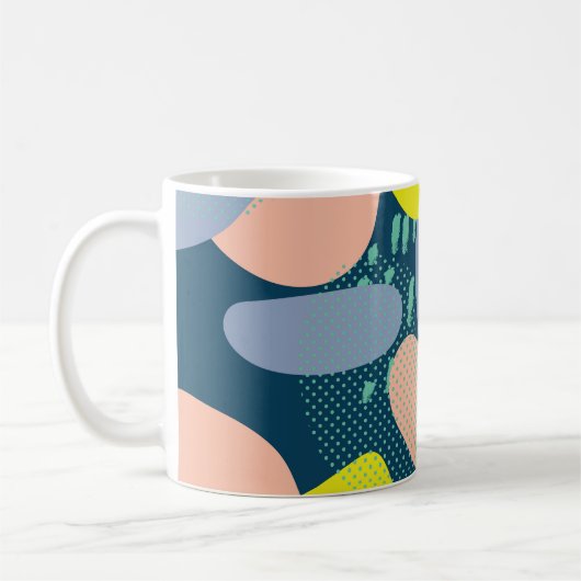 Mug Formes géométriques : style coloré Memphis (Gauche)