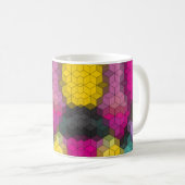 Mug formes hexagones géométriques modernes Abstraites  (Devant droit)