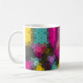 Mug formes hexagones géométriques modernes Abstraites  (Gauche)