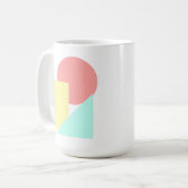Mug Formes modernes avec cercle, Carré et triangle (Devant gauche)