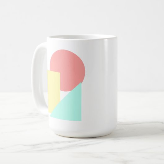 Mug Formes modernes avec cercle, Carré et triangle (Devant gauche)