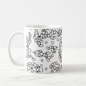 Mug Formes noires et blanches cool (Gauche)