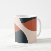 Mug Formes organiques Tons chauds Moderne     (Devant droit)