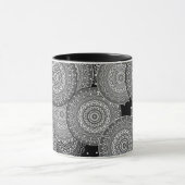 Mug Formes rondes cercles géométriques modernes abstra (Centre)