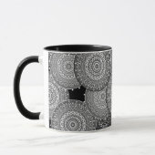 Mug Formes rondes cercles géométriques modernes abstra (Gauche)