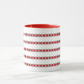 Mug - Formes rouges et noires en lignes (Centre)