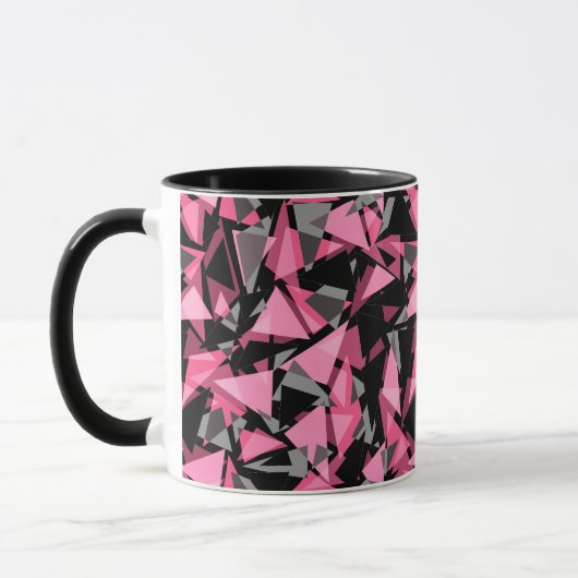 Mug formes triangles géométriques motif (Gauche)