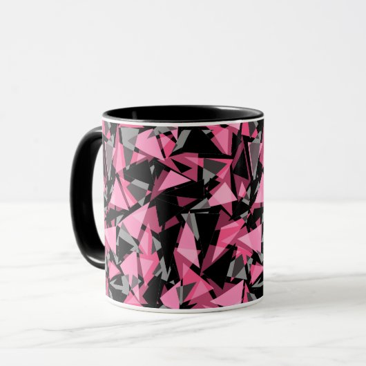 Mug formes triangles géométriques motif (Devant gauche)