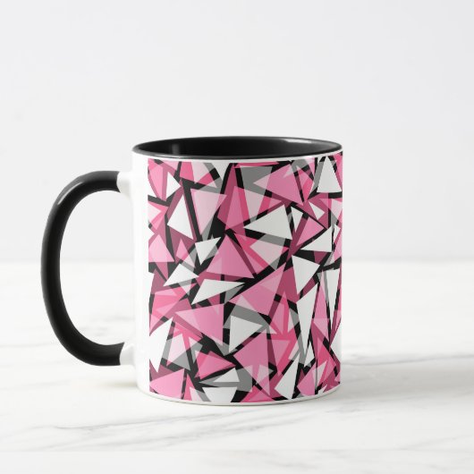 Mug formes triangles géométriques motif (Gauche)