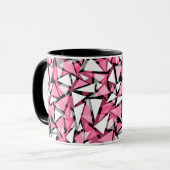 Mug formes triangles géométriques motif (Devant gauche)