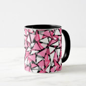 Mug formes triangles géométriques motif (Devant droit)