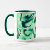 Mug Formes vert courbé d'acrylique, teintes vert menth (Gauche)
