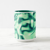 Mug Formes vert courbé d'acrylique, teintes vert menth (Centre)