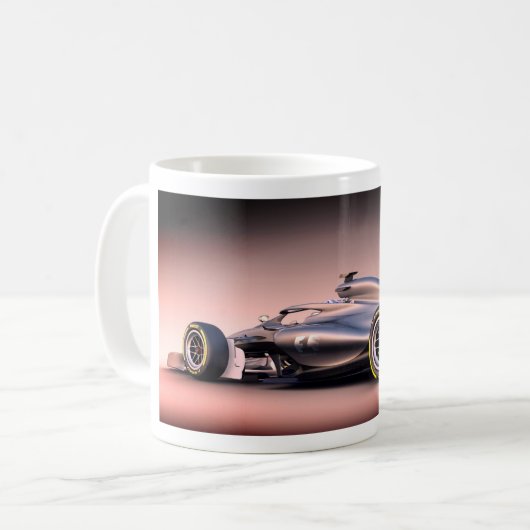 Mug Formule1 voiture de course (Devant gauche)