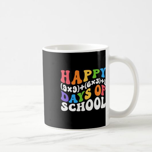 Mug Formule 100 Jours De L'École Fun Math Enseignant 1 (Droite)