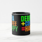 Mug formule café heureuse personnalisée (Centre)