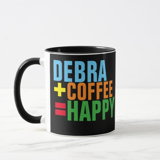 Mug formule café heureuse personnalisée (Gauche)