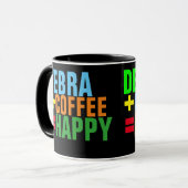 Mug formule café heureuse personnalisée (Devant gauche)