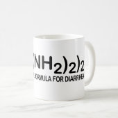 Mug Formule chimique amusante pour la Diarrhea Coffee (Devant droit)