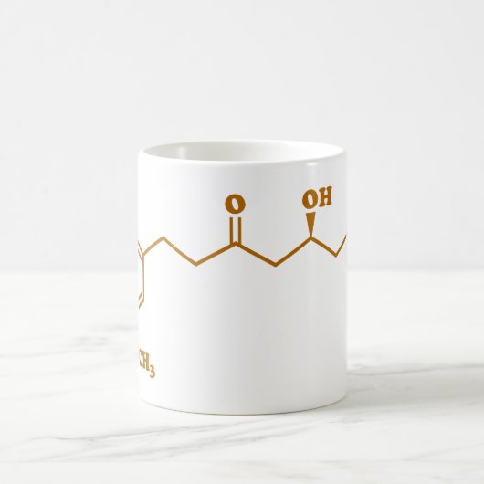 Mug Formule chimique Gingerol Molecule Gingerol (Centre)
