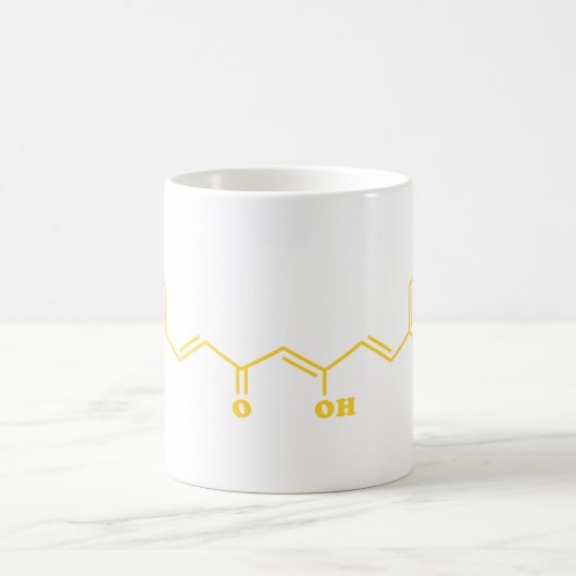 Mug Formule chimique moléculaire de curcumin curcumin  (Centre)