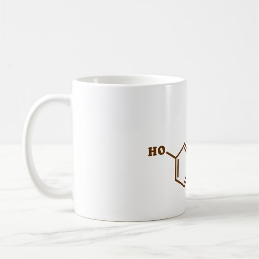 Mug Formule chimique moléculaire de sérotonine (Gauche)