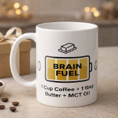 Mug Formule de café focalisant au beurre et à l'huile