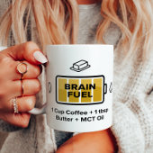 Mug Formule de café focalisant au beurre et à l'huile