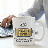 Mug Formule de café focalisant au beurre et à l'huile