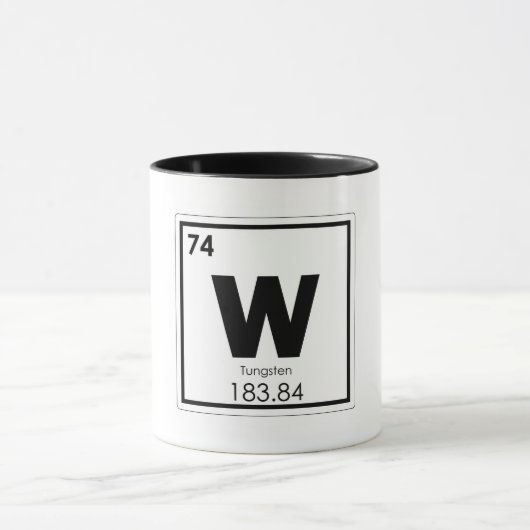 Mug Formule de chimie de symbole d'élément chimique de (Centre)