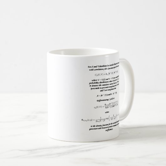 Mug Formule de copule (Devant droit)