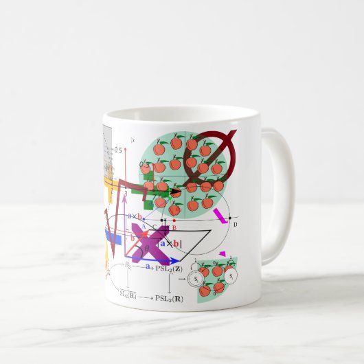 Mug formule de mathématiques école de physique (Devant droit)