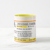 Mug Formule d'ordonnance médicale RX (Centre)