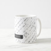 Mug Formule drôle de maths pour l'étudiant de (Devant droit)