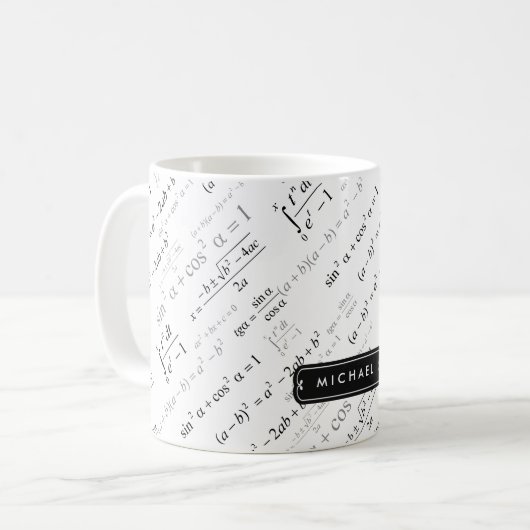 Mug Formule drôle de maths pour l'étudiant de (Devant gauche)