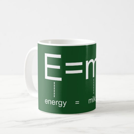 Mug Formule E=mc2 de café (Devant gauche)