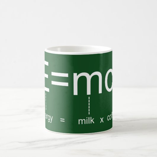 Mug Formule E=mc2 de café (Centre)