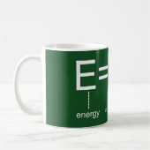 Mug Formule E=mc2 de café (Gauche)