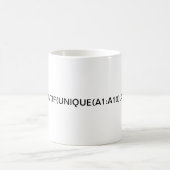 Mug Formule Excel : formule comptif et café unique (Centre)
