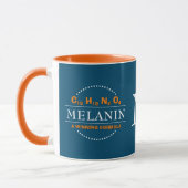 Mug Formule gagnante de MELANIN Monogramme sarcelle (Gauche)