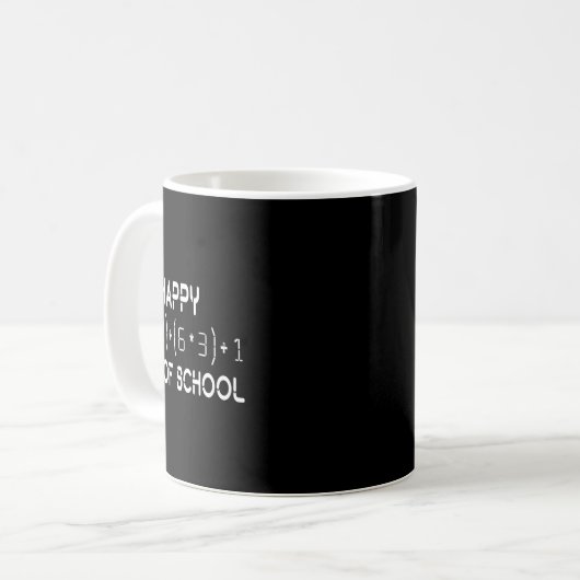 Mug Formule Math 100 Jours De L'École Math Professeur (Devant gauche)