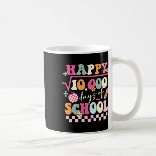 Mug Formule Mathématique 100 Jours D'école Enseignant (Droite)