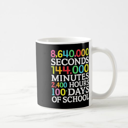 Mug Formule Mathématique 100 Jours D'école Prof De Mat (Droite)