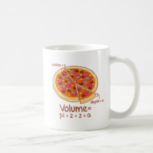 Mug Formule mathématique = Pi*z*z*a de volume de pizz