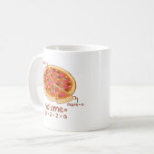Mug Formule mathématique = Pi*z*z*a de volume de pizza (Devant gauche)