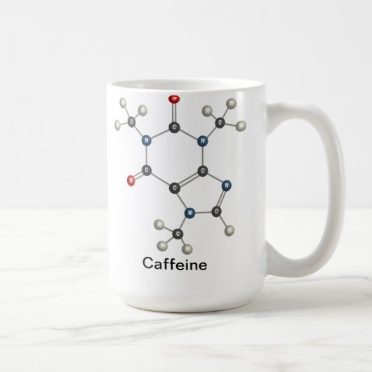 Mug Formule nucléaire de caféine (Droite)