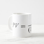 Mug Formule 'Valeur temporelle de l'argent" (Devant gauche)